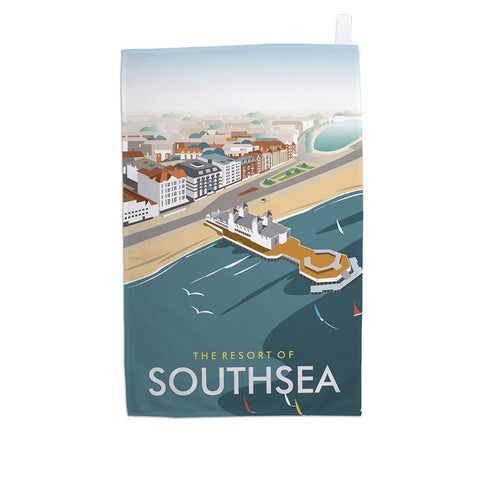 Resort of Southsea Tea Towel