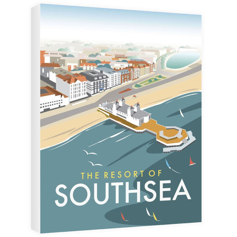 Southsea, Portsmouth, from the air - Canvas