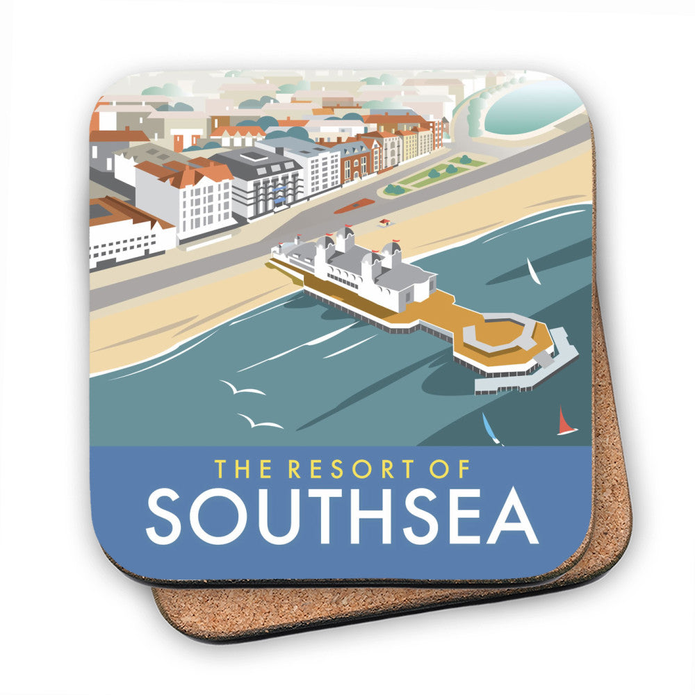 Southsea, Portsmouth, from the air - Cork Coaster