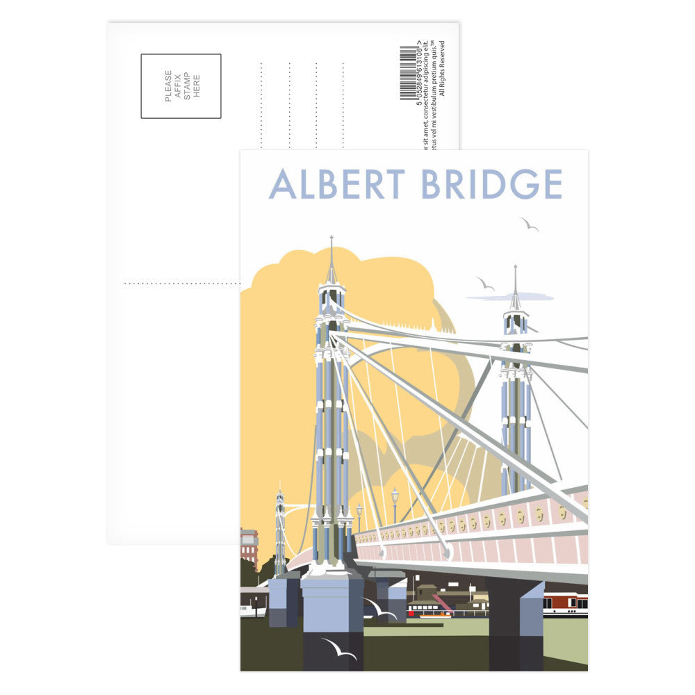 Albert Bridge Postcard Pack of 8
