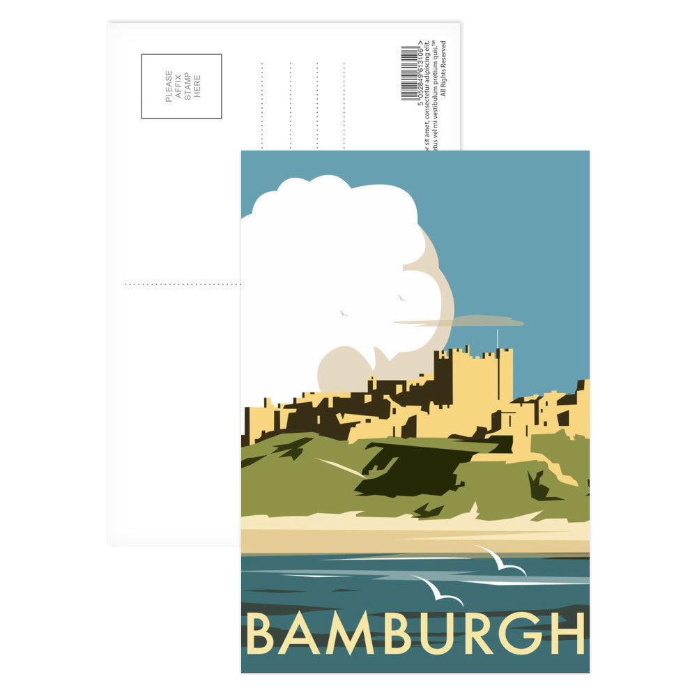 Bamburgh Postcard Pack of 8