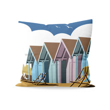 Load image into Gallery viewer, Beach Huts Cushion

