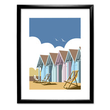 Load image into Gallery viewer, Beach Huts Art Print
