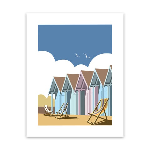 Beach Huts Art Print