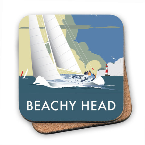 Sailing at Beachy Head - Cork Coaster