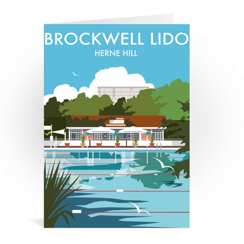 Brockwell Lido Greeting Card