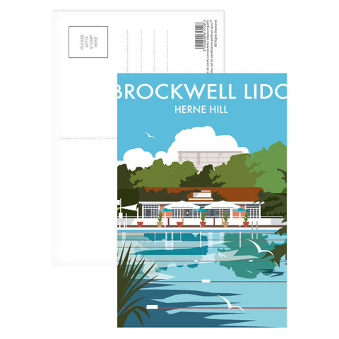 Brockwell Lido Postcard Pack of 8