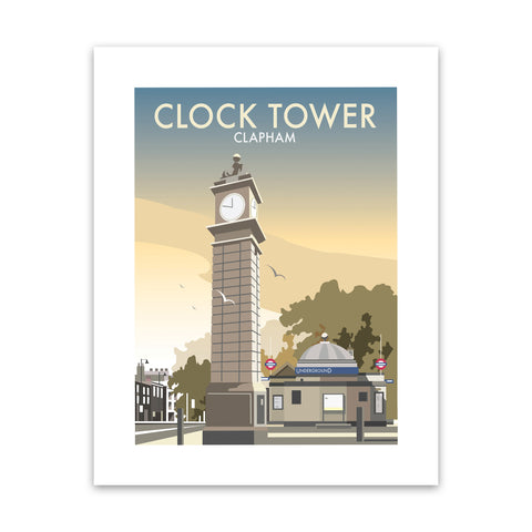 Clock Tower, Clapham Art Print