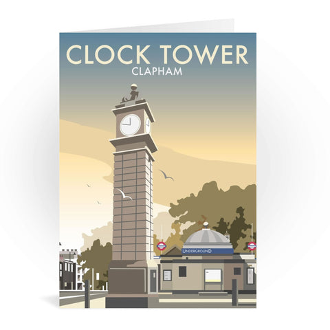 Clock Tower, Clapham Greeting Card