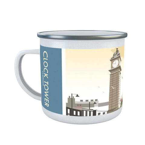 Clock Tower, Clapham Enamel Mug