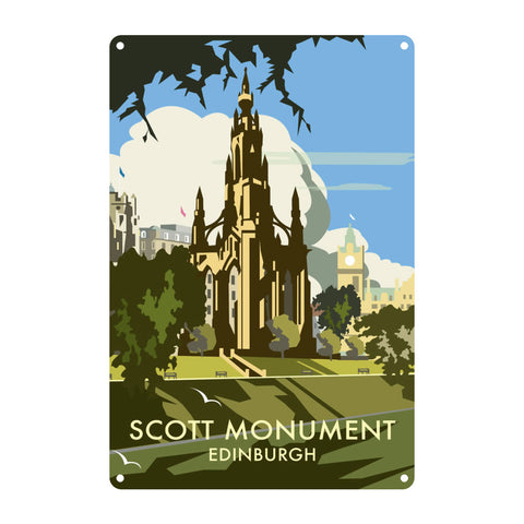 Scott Monument, Edinburgh Metal Sign