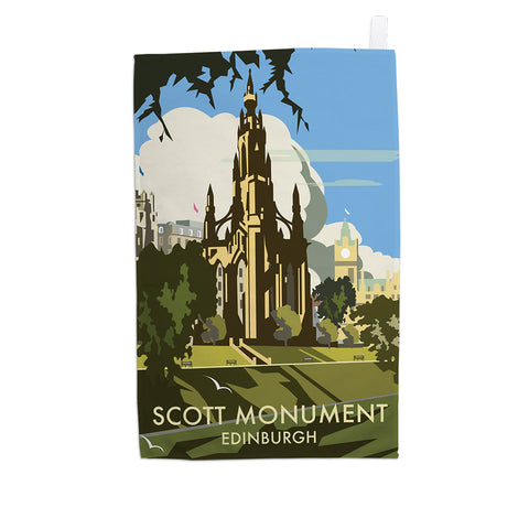 Scott Monument, Edinburgh Tea Towel
