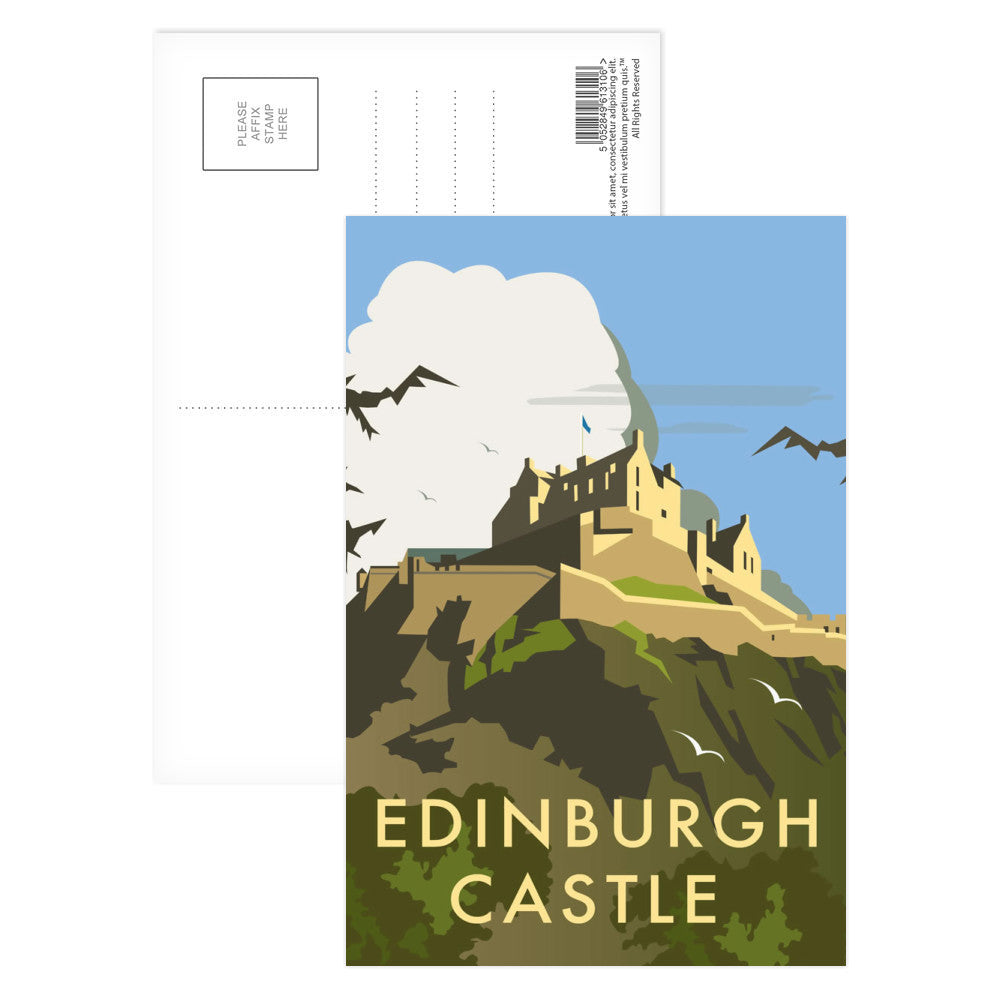 Edinburgh Castle Postcard Pack of 8