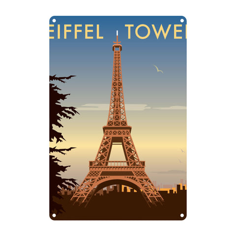 Eiffel Tower Metal Sign