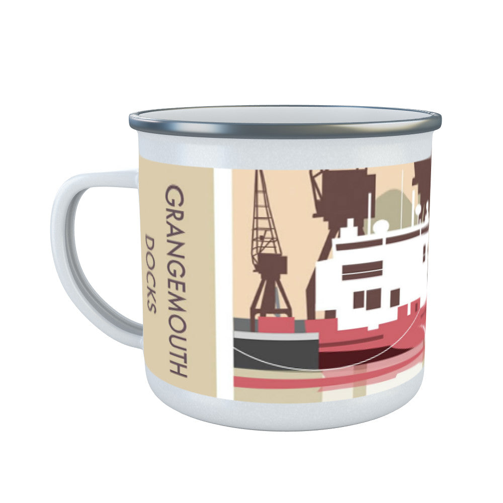 Grangemouth Docks Enamel Mug