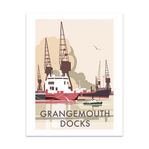 Grangemouth Docks Art Print