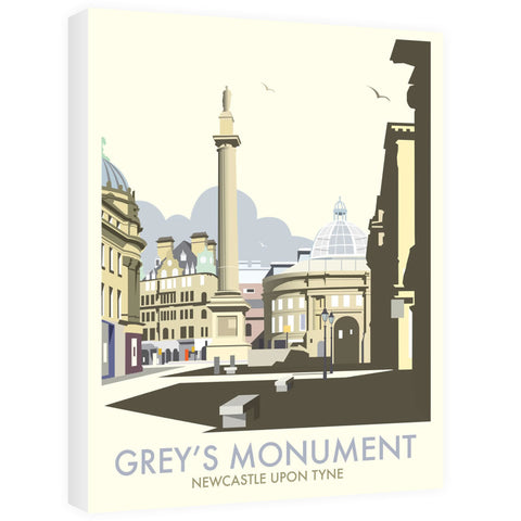 Grey's Monument, Newcastle Upon Tyne - Canvas