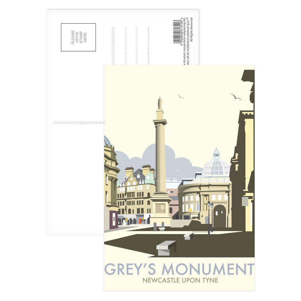 Greys Monument, Newcastle Postcard Pack of 8