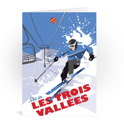 Les Trois Vallees Greeting Card