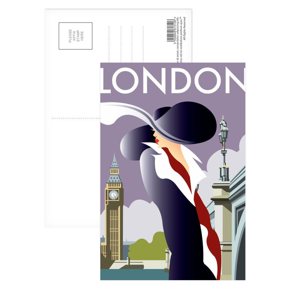 London Postcard Pack of 8