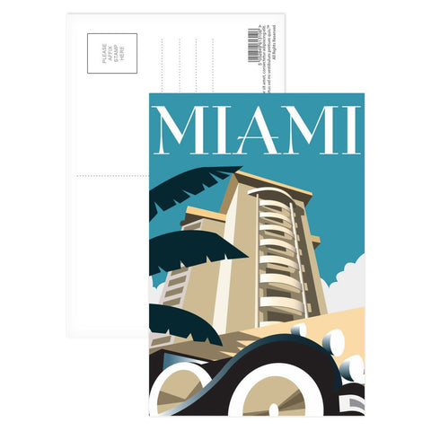 Miami Postcard Pack of 8