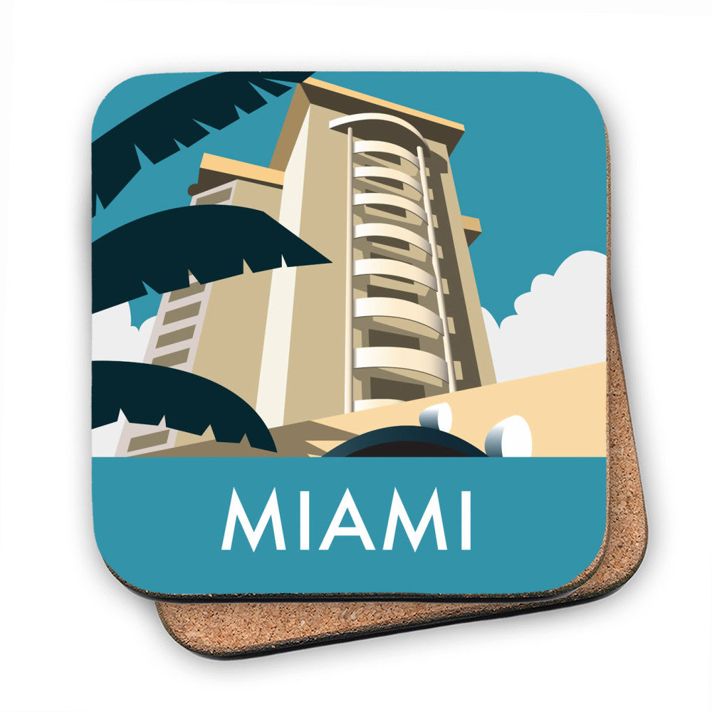 Miami - Cork Coaster