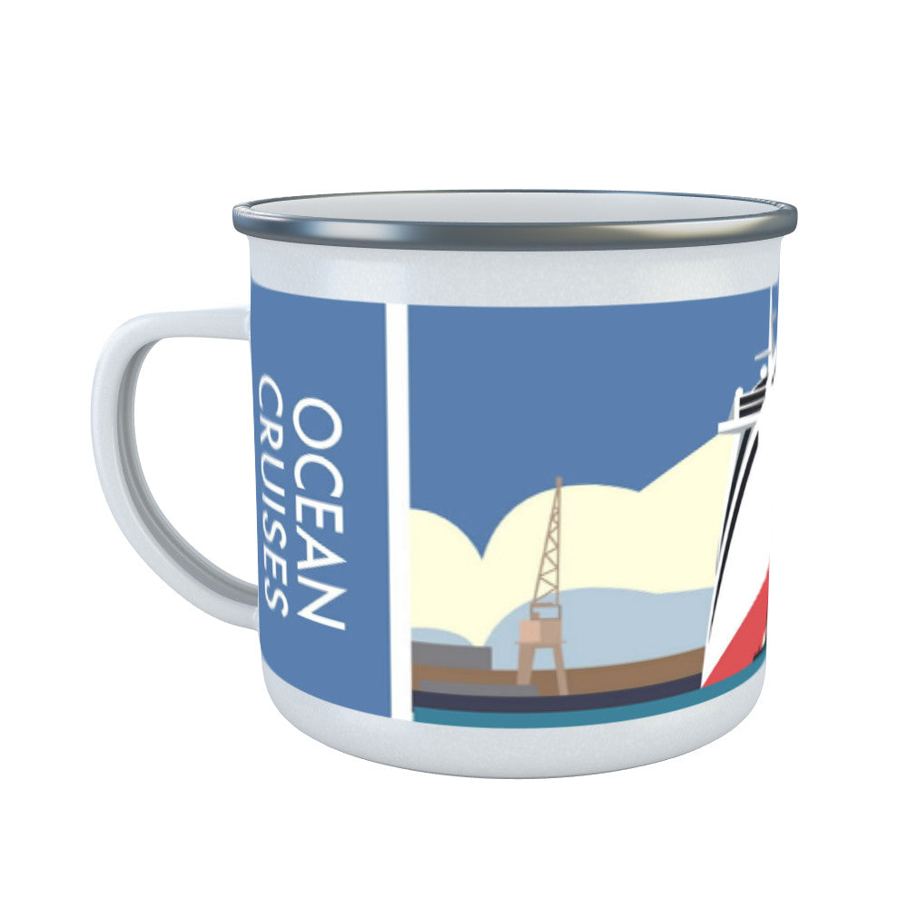 Ocean Cruises Enamel Mug