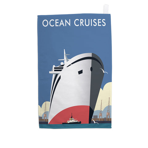 Ocean Cruises Tea Towel