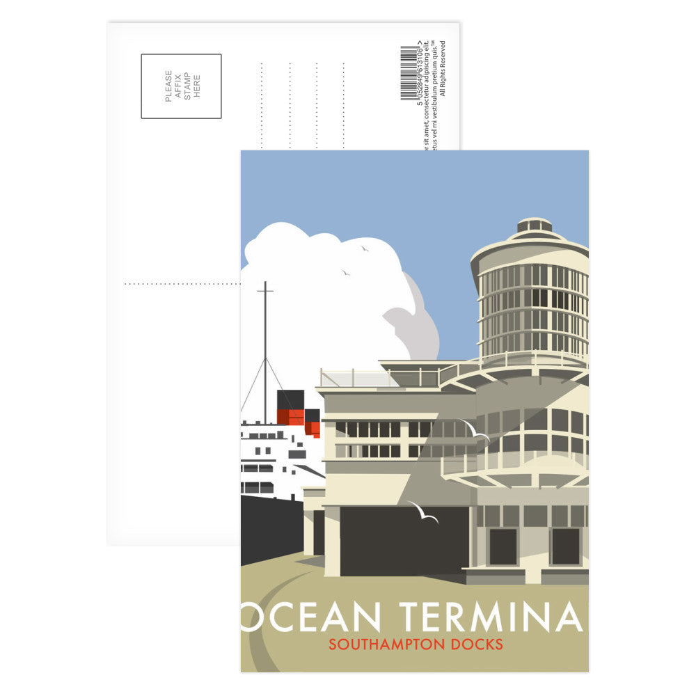Ocean Terminal, Southampton Postcard Pack of 8