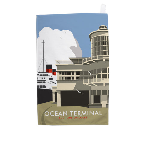 Ocean Terminal, Southampton Tea Towel