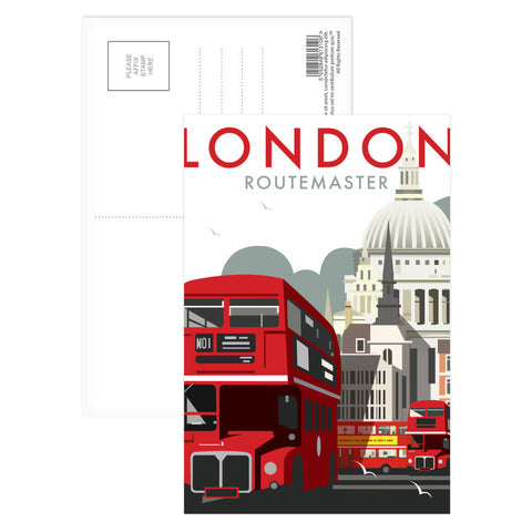 London Routemaster Postcard Pack of 8