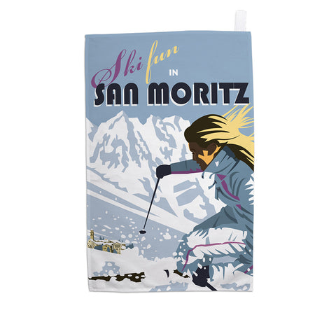 San Moritz Tea Towel