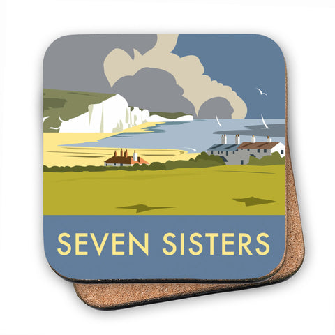 The Seven Sisters, South Downs - Cork Coaster