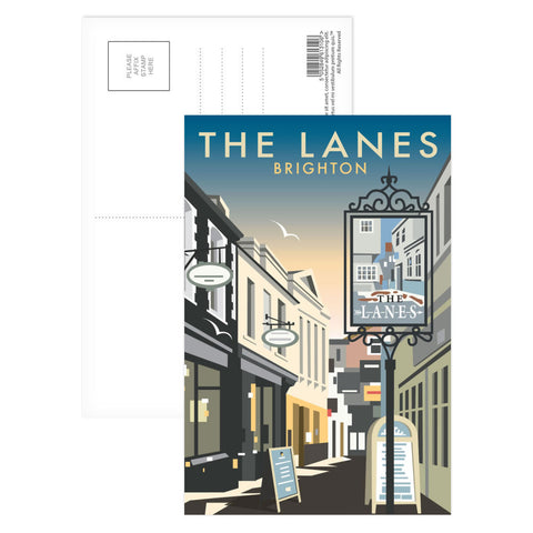 The Lanes, Brighton Postcard Pack of 8