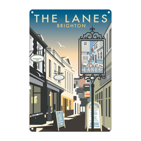 The Lanes, Brighton Metal Sign