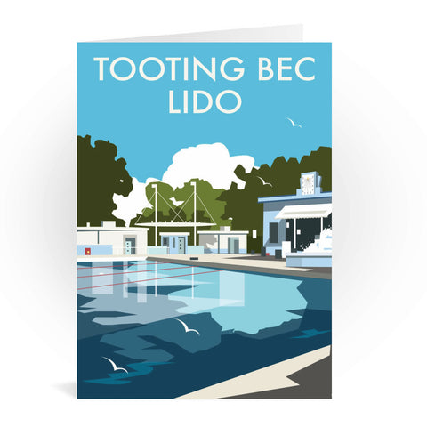 Tooting Bec Lido Greeting Card