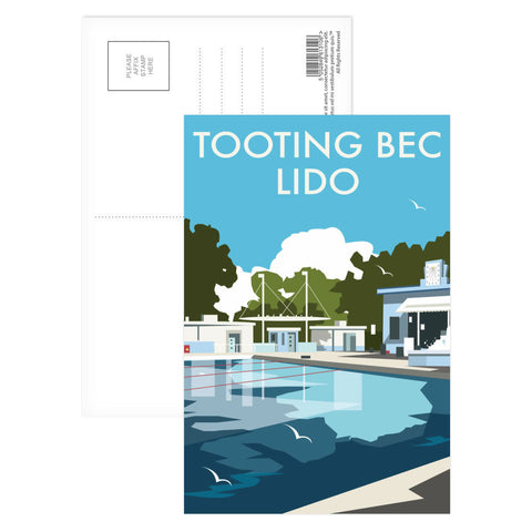 Tooting Bec Lido Postcard Pack of 8