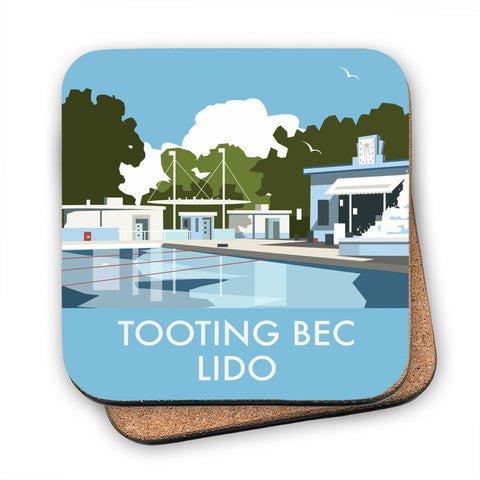 Tooting Bec Lido, London - Cork Coaster