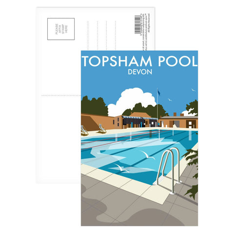 Topsham Pool, Devon Postcard Pack of 8