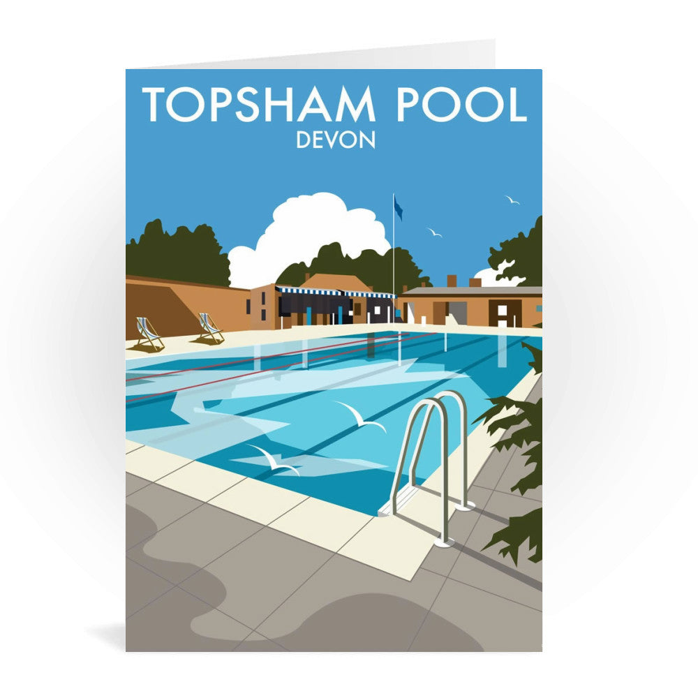 Topsham Pool, Devon Greeting Card
