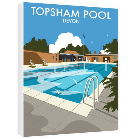 Topsham Pool, Devon - Canvas