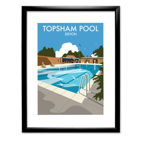 Topsham Pool, Devon Art Print