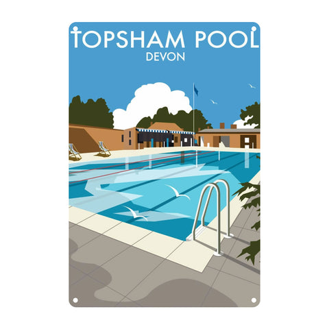 Topsham Pool, Devon Metal Sign