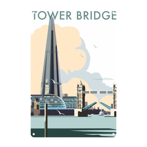 Tower Bridge Metal Sign