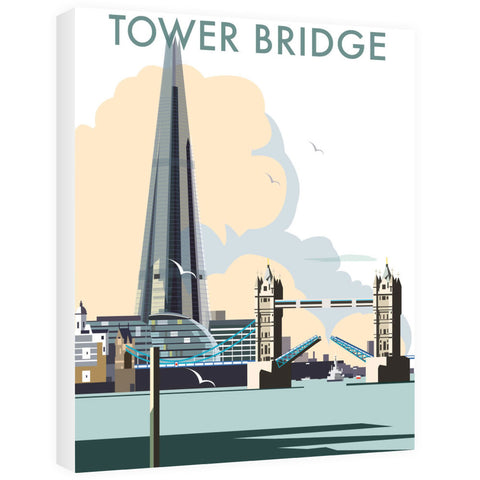 Tower Bridge and The Shard, London - Canvas