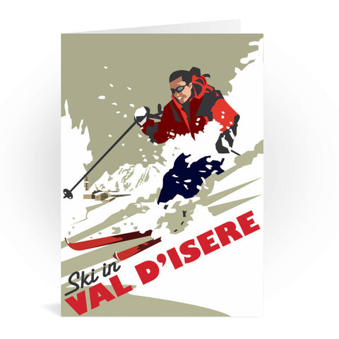 Val D'Isere Greeting Card
