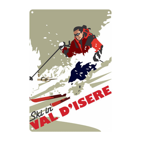 Val D'Isere Metal Sign
