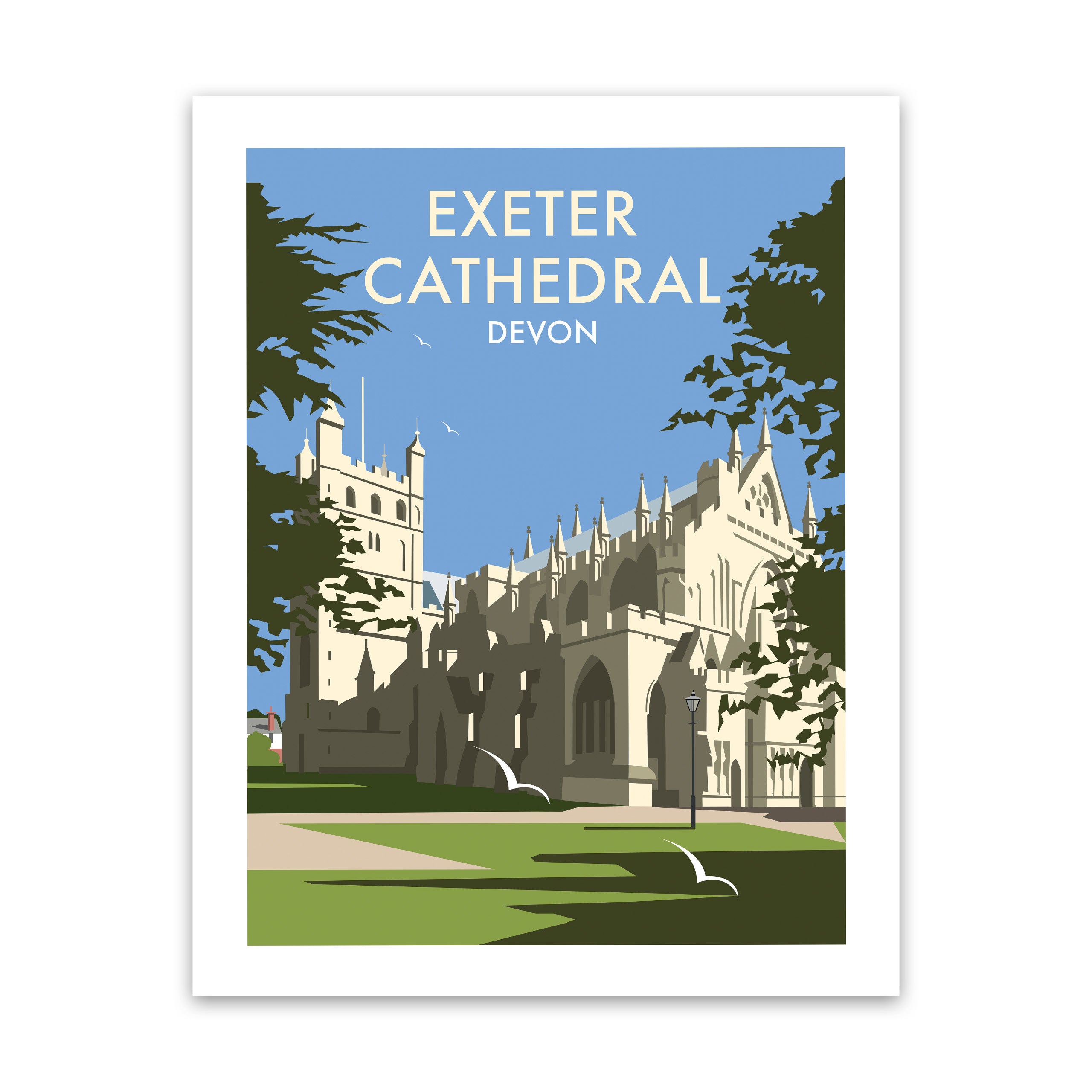 Exeter Cathedral Art Print – Dave Thompson Art