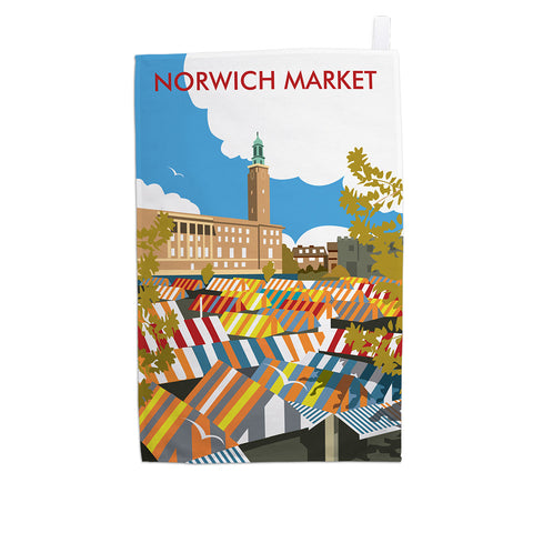 Norwich Market Tea Towel