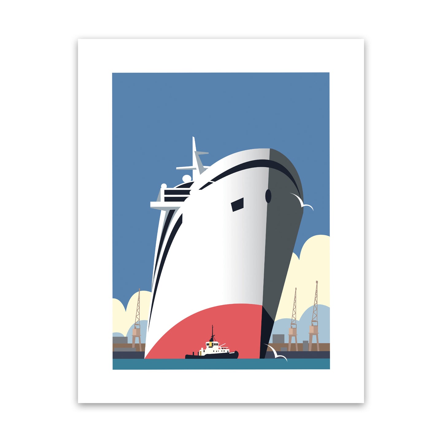 Ocean Cruises Blank Art Print